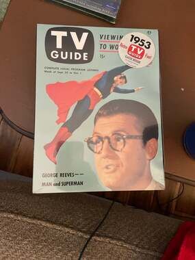 TV Guide 1953 Classic Reissue Superman George Reeves Cover